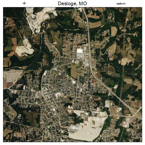Desloge, MO air photo map