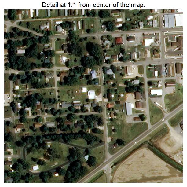 Advance, Missouri aerial imagery detail
