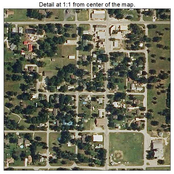 Alba, Missouri aerial imagery detail