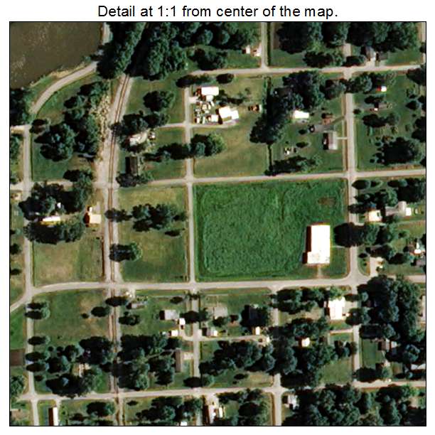 Alexandria, Missouri aerial imagery detail