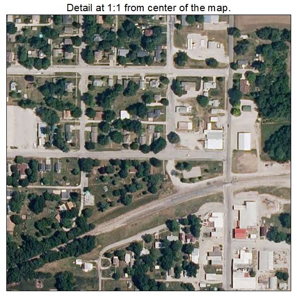 Alma, Missouri aerial imagery detail