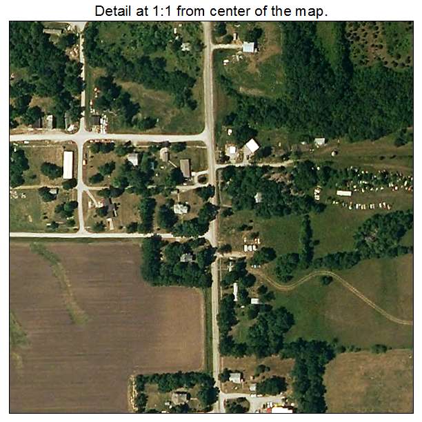Amity, Missouri aerial imagery detail