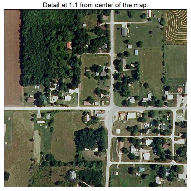 Arcola, Missouri aerial imagery detail