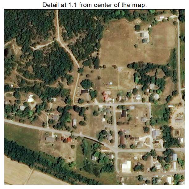 Argyle, Missouri aerial imagery detail
