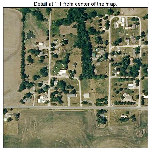 Arkoe, Missouri aerial imagery detail