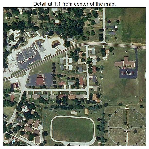 Ash Grove, Missouri aerial imagery detail