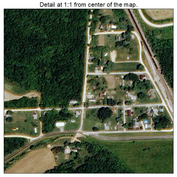 Ashburn, Missouri aerial imagery detail