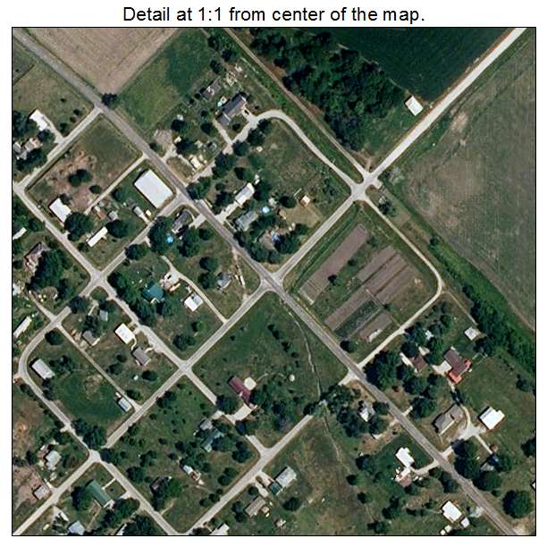 Aullville, Missouri aerial imagery detail