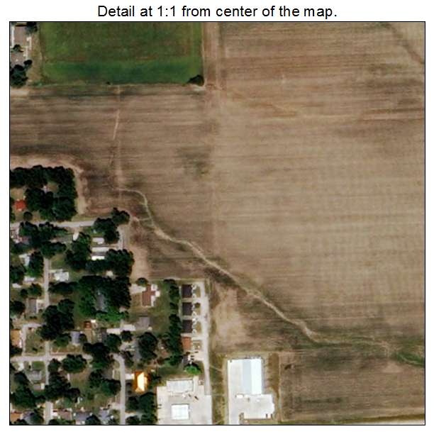Auxvasse, Missouri aerial imagery detail