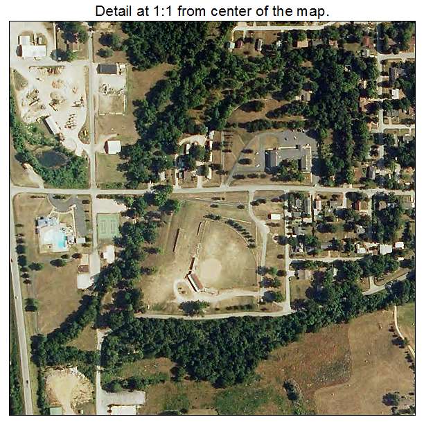 Ava, Missouri aerial imagery detail