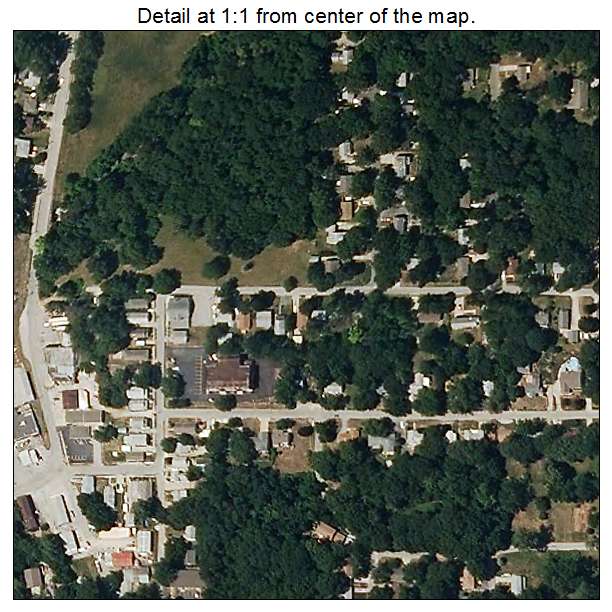 Avondale, Missouri aerial imagery detail