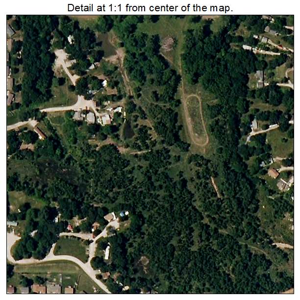 Baldwin Park, Missouri aerial imagery detail