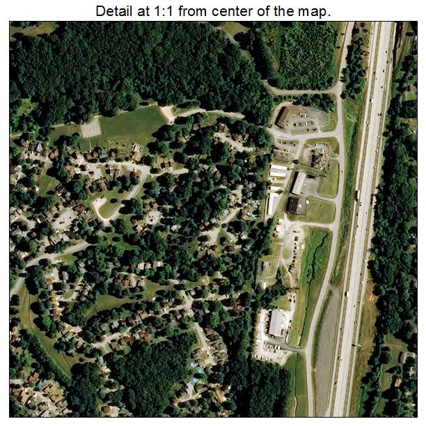 Barnhart, Missouri aerial imagery detail