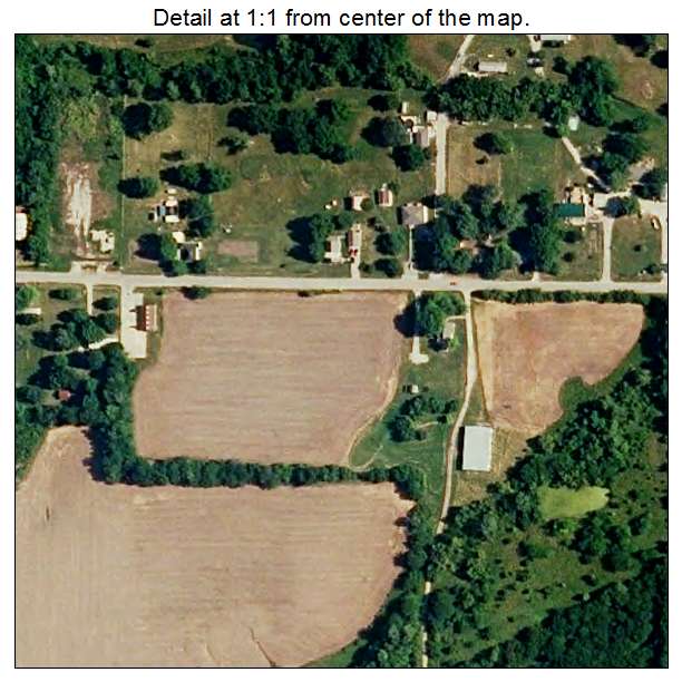 Bates City, Missouri aerial imagery detail