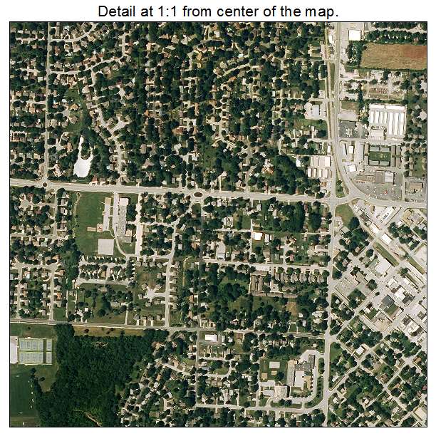 Belton, Missouri aerial imagery detail