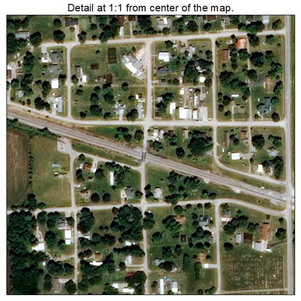 Benton City, Missouri aerial imagery detail