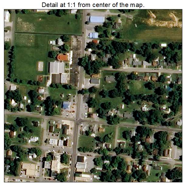 Benton, Missouri aerial imagery detail