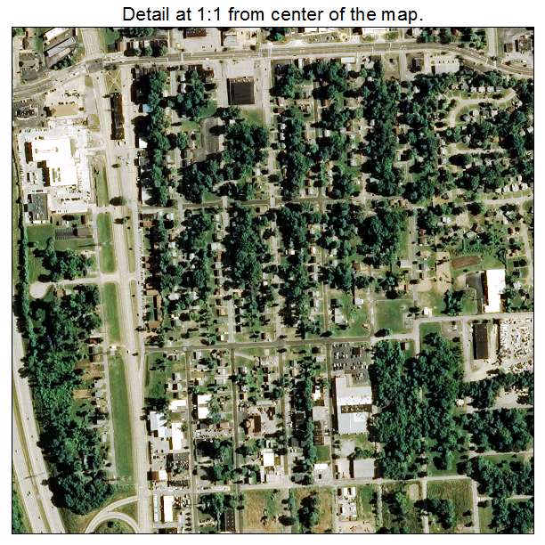 Berkeley, Missouri aerial imagery detail