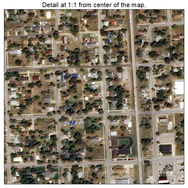 Bernie, Missouri aerial imagery detail
