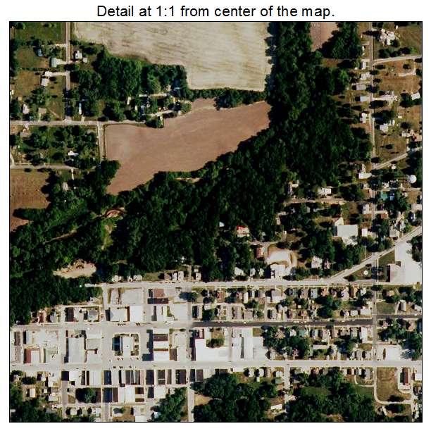 Bethany, Missouri aerial imagery detail