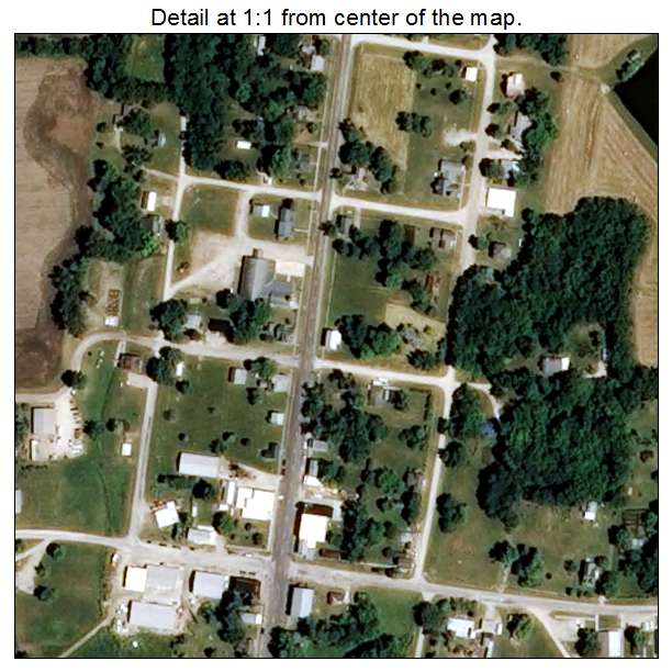 Bethel, Missouri aerial imagery detail