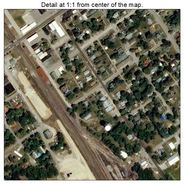 Bismarck, Missouri aerial imagery detail