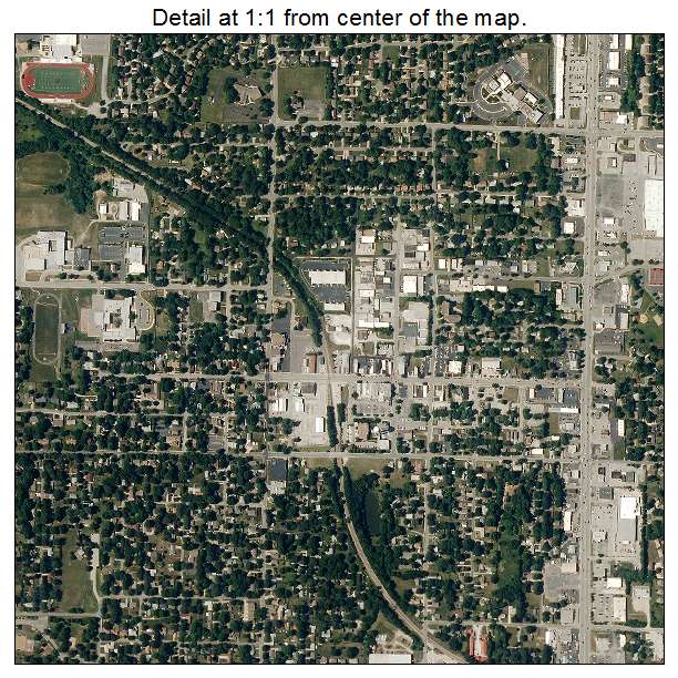 Blue Springs, Missouri aerial imagery detail