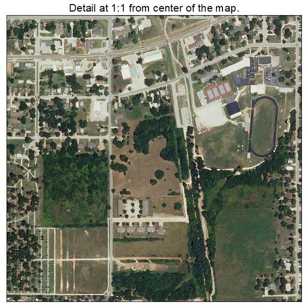 Bolivar, Missouri aerial imagery detail