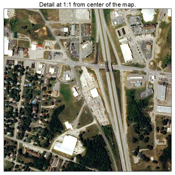 Bonne Terre, Missouri aerial imagery detail