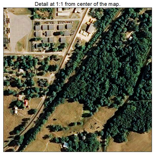 Bourbon, Missouri aerial imagery detail
