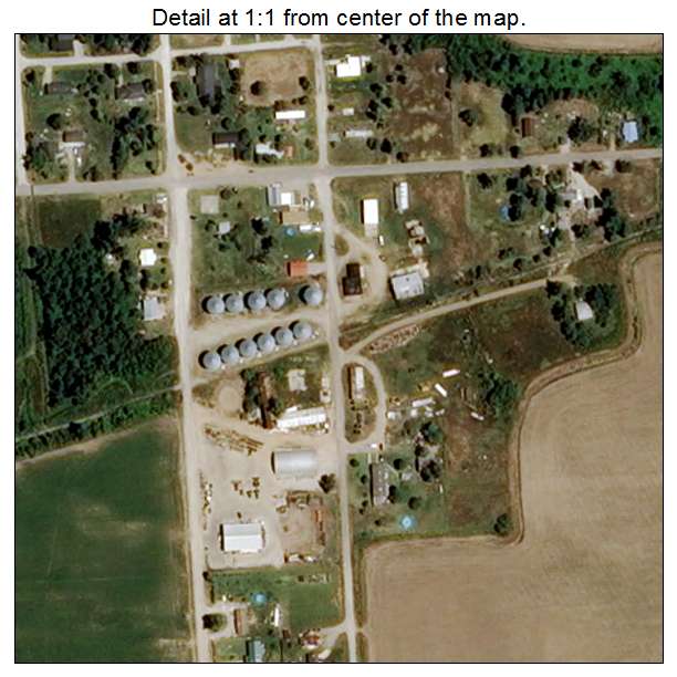 Bragg City, Missouri aerial imagery detail