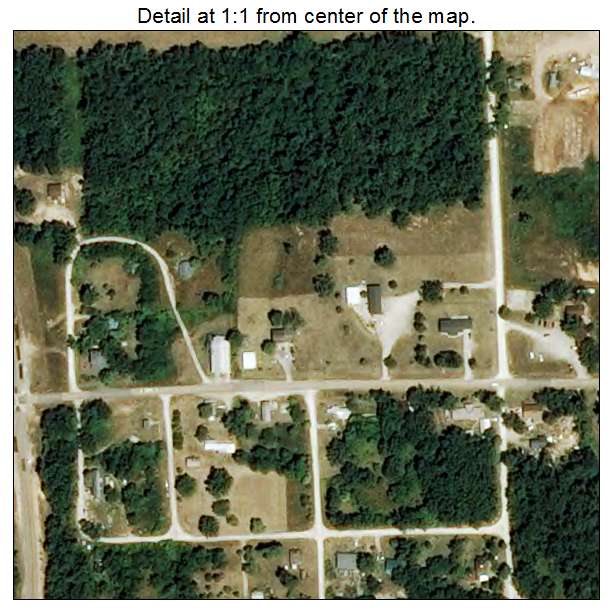 Brandsville, Missouri aerial imagery detail