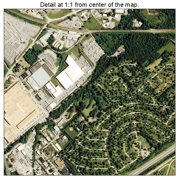 Bridgeton, Missouri aerial imagery detail