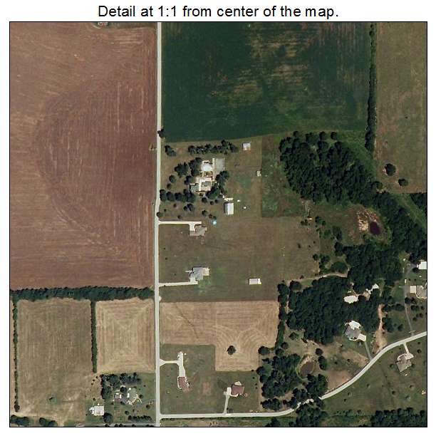 Brookline, Missouri aerial imagery detail