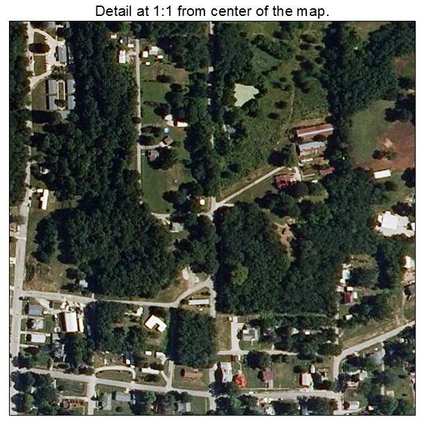 Brunswick, Missouri aerial imagery detail