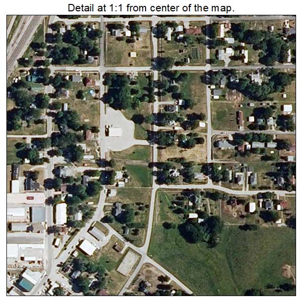 Bucklin, Missouri aerial imagery detail
