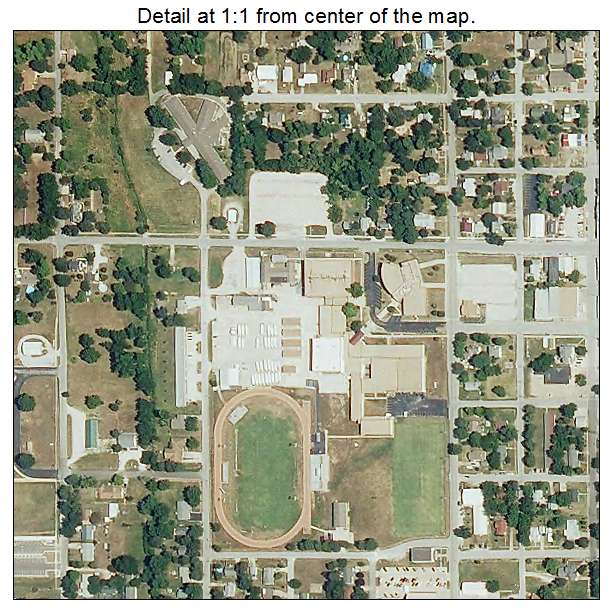 Buffalo, Missouri aerial imagery detail