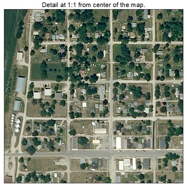 Burlington Junction, Missouri aerial imagery detail
