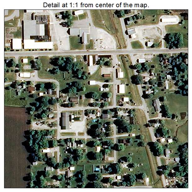 Cairo, Missouri aerial imagery detail
