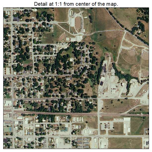 California, Missouri aerial imagery detail