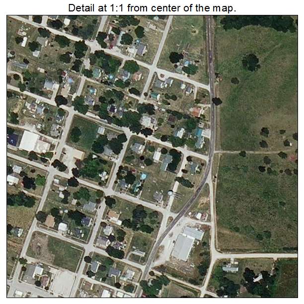Callao, Missouri aerial imagery detail