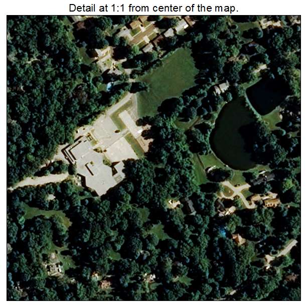 Calverton Park, Missouri aerial imagery detail