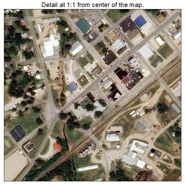 Campbell, Missouri aerial imagery detail