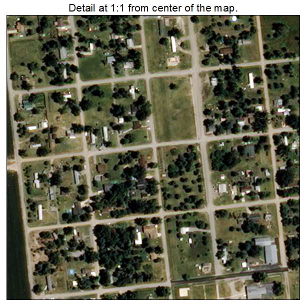 Canalou, Missouri aerial imagery detail