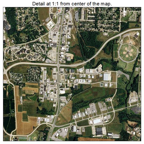 Cape Girardeau, Missouri aerial imagery detail