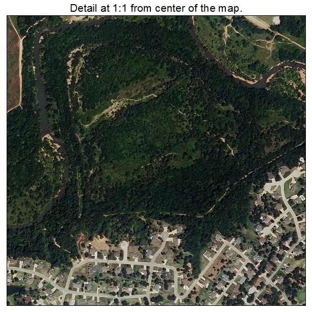 Carl Junction, Missouri aerial imagery detail
