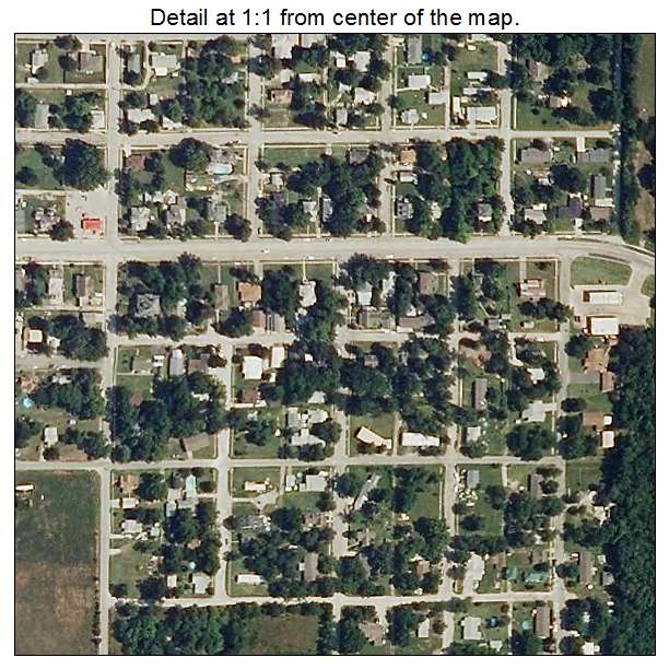 Carterville, Missouri aerial imagery detail