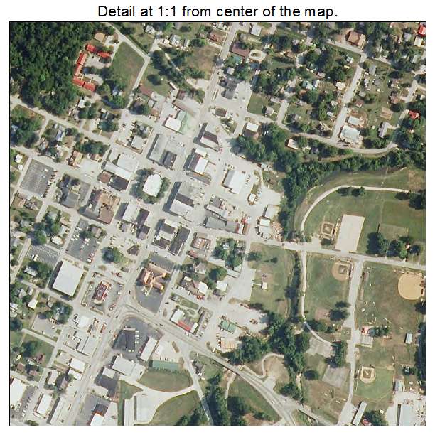 Cassville, Missouri aerial imagery detail