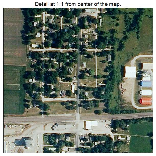 Centerview, Missouri aerial imagery detail