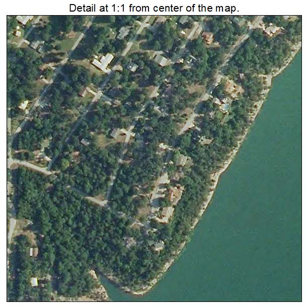 Chain O Lakes, Missouri aerial imagery detail